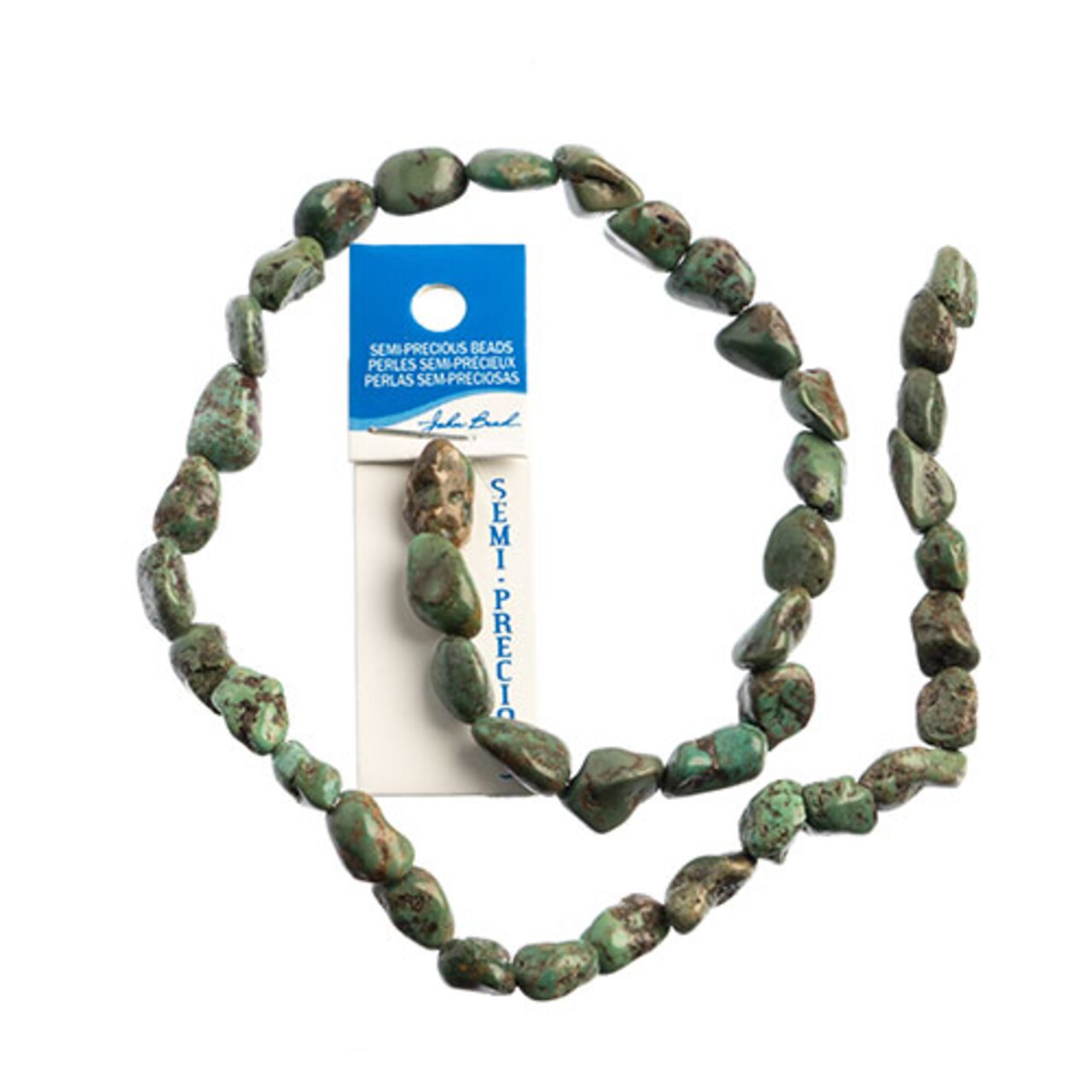 Earth's Jewel Semi-Precious 8-12mm Turquoise Natural 16" Nugget Strung Bead